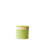 Lys Lime Grøn højde 7,5 cm Timber Candle fra Lübech Living - Tinashjem